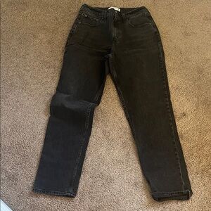 Abercrombie curve love straight mid rise 28